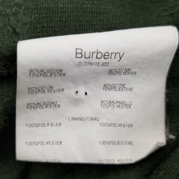 Burberry London Hunter Green Corduroy Stretch Cotton Pants Suit Size 10/Large - Picture 13 of 14